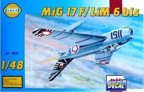 МіГ-17Ф / LiM 6 bis. Пластикова модель літака для збірки в масштабі 1/48. SMER 0825 від компанії Хоббінет - збірні моделі - фото 1