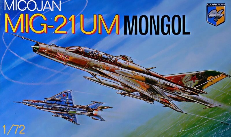 МіГ-21 УМ Монгол. Збірна модель радянського тренувального винищувача в масштабі 1/72. CONDOR 7207 від компанії Хоббінет - збірні моделі - фото 1