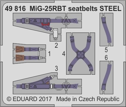 МіГ-25РБТ Ремені. 1/48 EDUARD 49816 від компанії Хоббінет - збірні моделі - фото 1