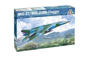 МіГ-27/МіГ-23БН Флоггер. Модель літака у масштабі 1/48. ITALERI 2817