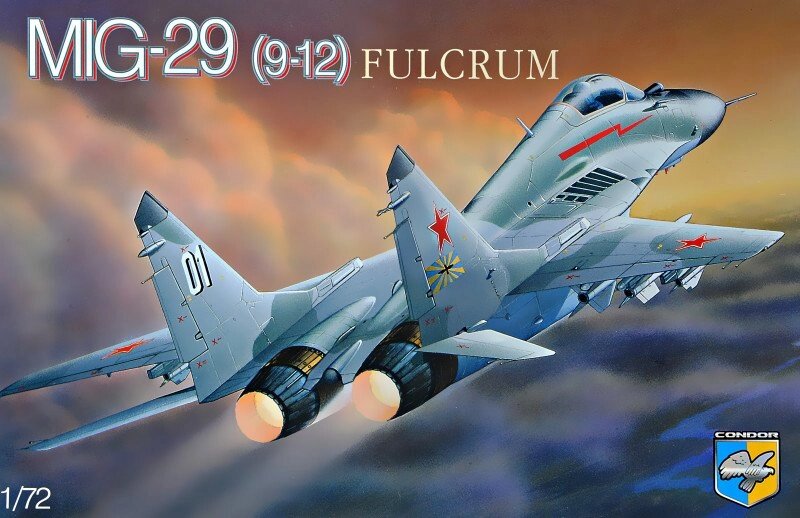 МіГ-29 (9-12) Fulcrum. Збірна модель радянського винищувача в масштабі 1/72. CONDOR 7210 від компанії Хоббінет - збірні моделі - фото 1