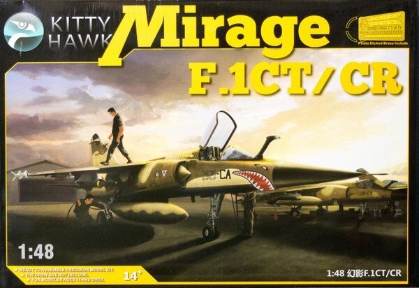 Mirage F.1 CT / CR збірна модель літака 1/48 kitty hawk 80111 від компанії Хоббінет - збірні моделі - фото 1