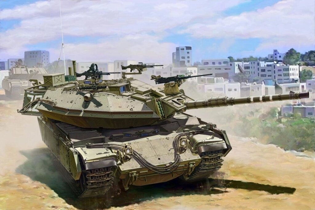 Модель ізраїльського танка Magach 6B. 1/35 MENG TS-040 від компанії Хоббінет - збірні моделі - фото 1