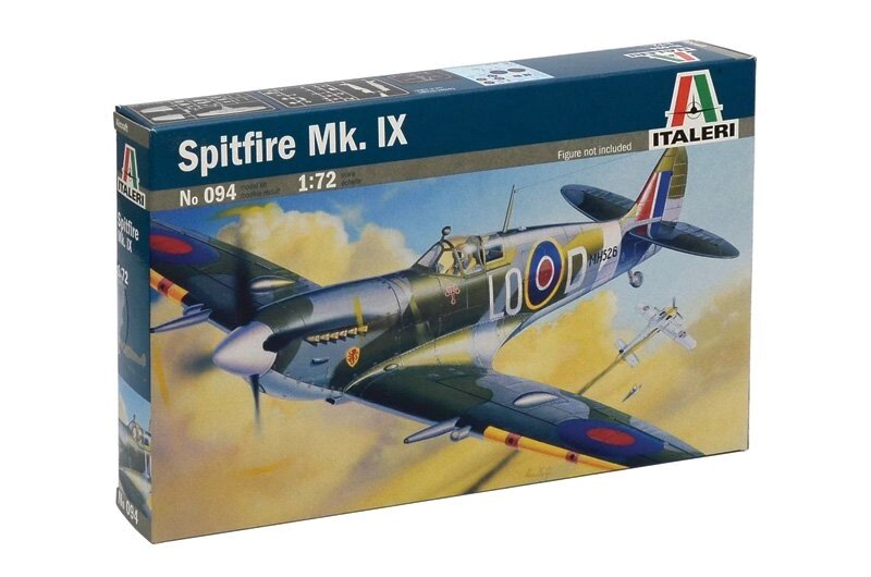 Модель літака періоду Другої світової війни SPITFIRE MK. IX. 1/72 ITALERI 094 від компанії Хоббінет - збірні моделі - фото 1