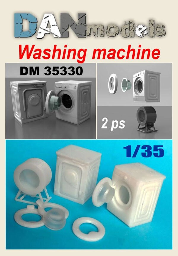 Модель пральна машина (2 шт.) в масштабі 1/35. DANMODELS DM35330 від компанії Хоббінет - збірні моделі - фото 1