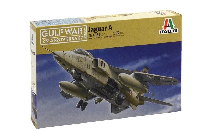 Модель самолета JAGUAR A для самостоятельной сборки. 1/72 ITALERI 1386 від компанії Хоббінет - збірні моделі - фото 1