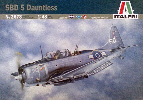 Модель военного самолета DOUGLAS SBD-5 DAUNTLESS.1/48 ITALERI 2673 від компанії Хоббінет - збірні моделі - фото 1