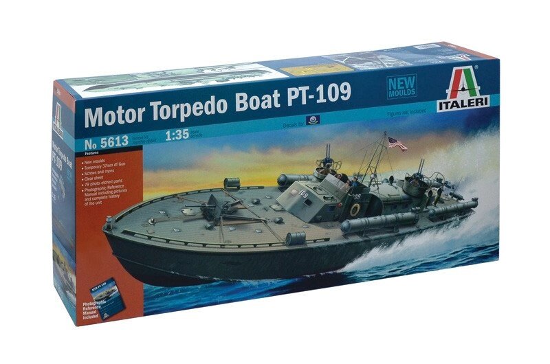 Motor Torpedo Boat PT-109. John Fitzgerald Kennedy. Збірна модель катера в масштабі 1/35. ITALERI 5613 від компанії Хоббінет - збірні моделі - фото 1