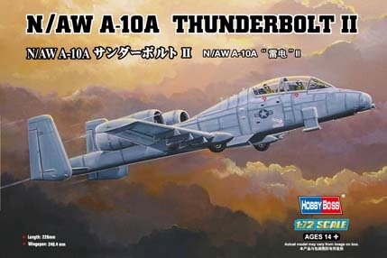 N/AW A-10A THUNDERBOLT II. Збірна модель літака у масштабі 1/72. HOBBY BOSS 80267 від компанії Хоббінет - збірні моделі - фото 1