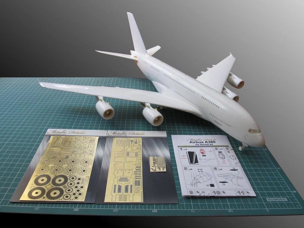 Набір деталювання для літака Airbus A380 (Revell). 1/144 METALLIC DETAILS MD14418 від компанії Хоббінет - збірні моделі - фото 1