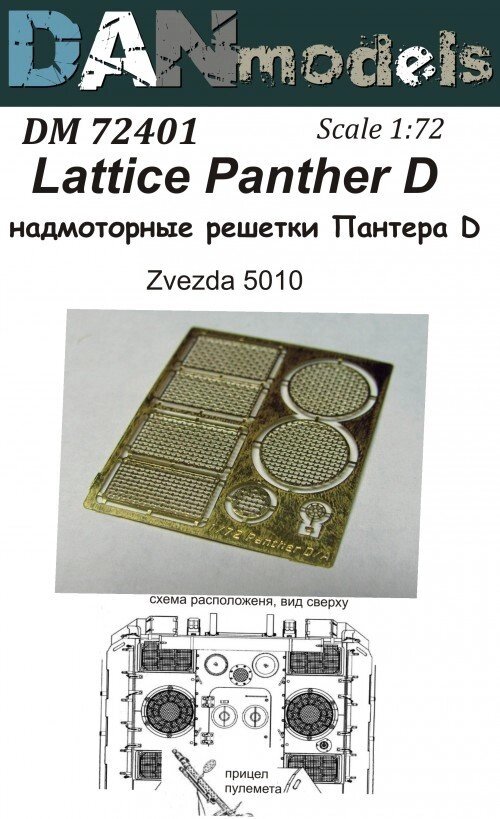 Набір деталювання для моделі Пантера D (для Зірка 5010). 1/72 DANMODELS DM72401 від компанії Хоббінет - збірні моделі - фото 1