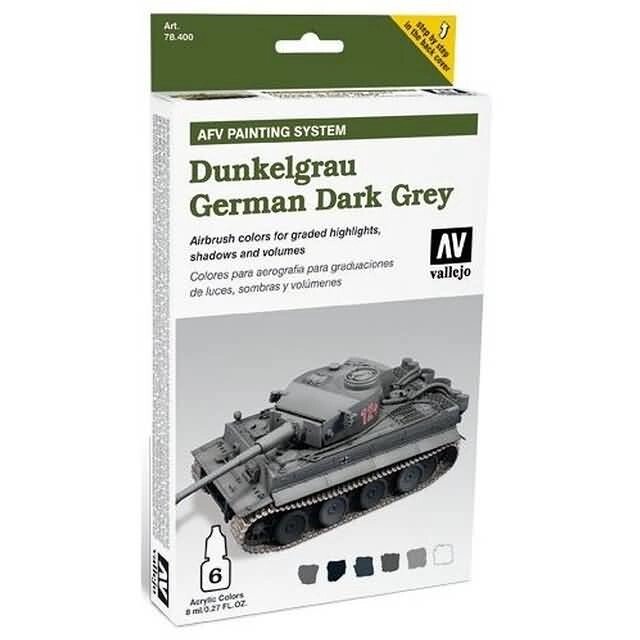 Набір для колірної модуляції "Dunkelgrau German Dark Grey". VALLEJO 78400 від компанії Хоббінет - збірні моделі - фото 1