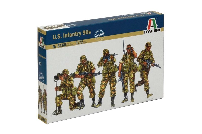 Набір фігурок Американська піхота 1990-і роки. 1/72 ITALERI 6168 від компанії Хоббінет - збірні моделі - фото 1