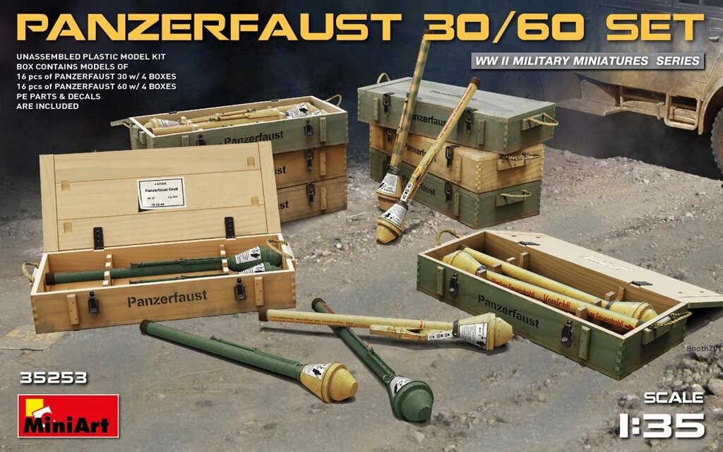 Набір німецьких гранатометів. 1/35 MINIART 35253 від компанії Хоббінет - збірні моделі - фото 1