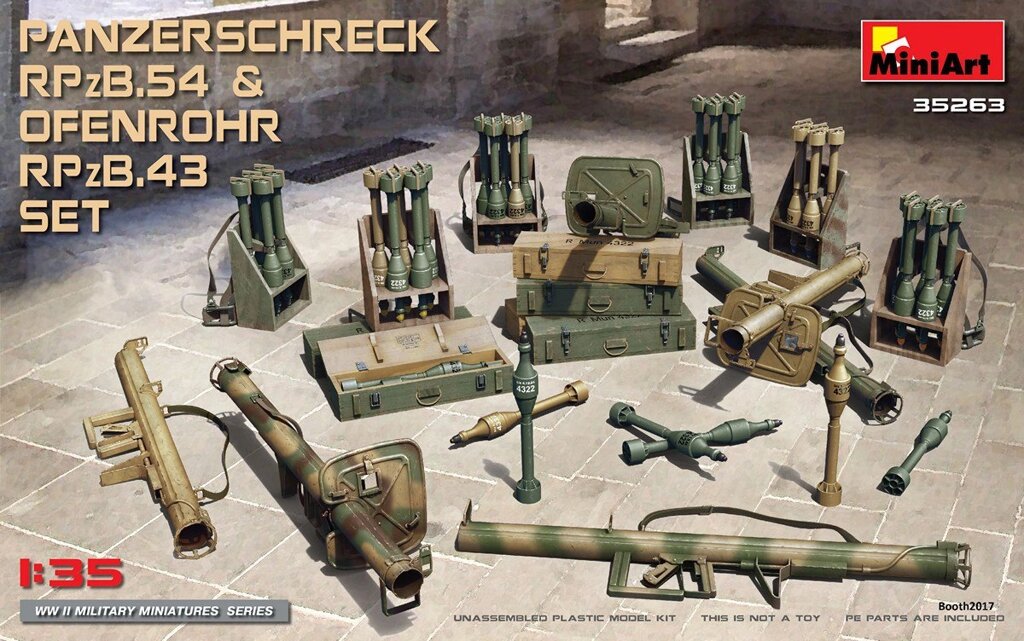 Набір німецьких протитанкових гранатометів. 1/35 MINIART 35263 від компанії Хоббінет - збірні моделі - фото 1