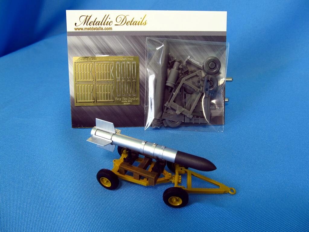 Набір ракет "Крихітний Тім" (Tiny Tim) з причепом. 1/72 METALLIC DETAILS MDR7228 від компанії Хоббінет - збірні моделі - фото 1
