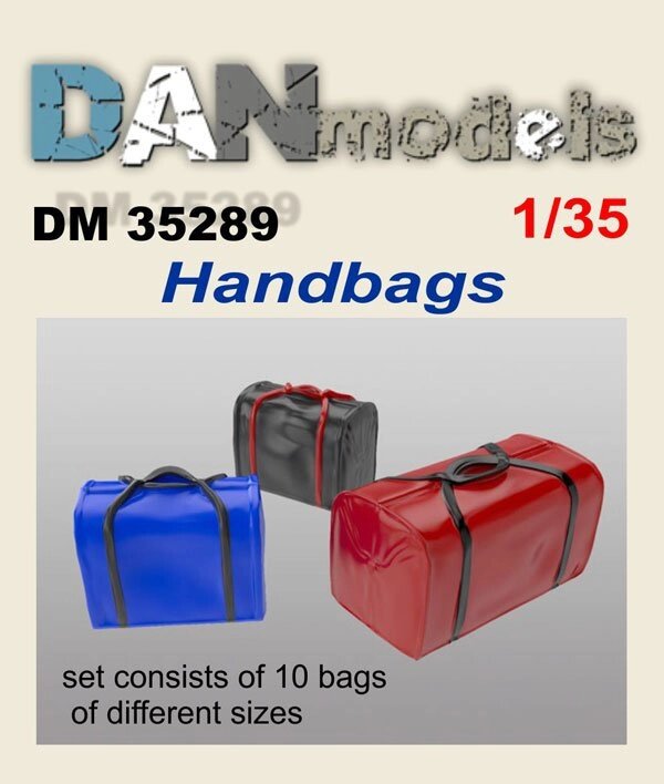 Набір сумок в асортименті. Аксесуари для діорам. 1/35 DANMODELS DM35289 від компанії Хоббінет - збірні моделі - фото 1