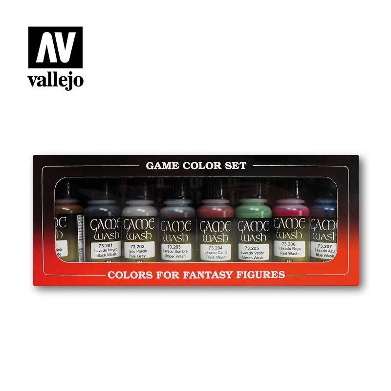 Набір змивів Game Color для моделювання, 8 шт. VALLEJO 73998 від компанії Хоббінет - збірні моделі - фото 1