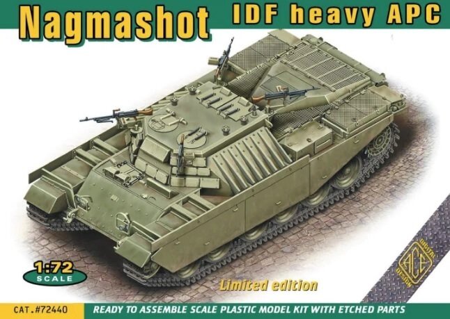 Nagmashot. Збірна модель важкого ізраїльського БТР в масштабі 1/72. ACE 72440 від компанії Хоббінет - збірні моделі - фото 1