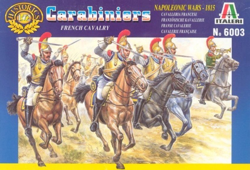 Napoleonic Wars - 1815 Carabiniers. 1/72 ITALERI 6003 від компанії Хоббінет - збірні моделі - фото 1