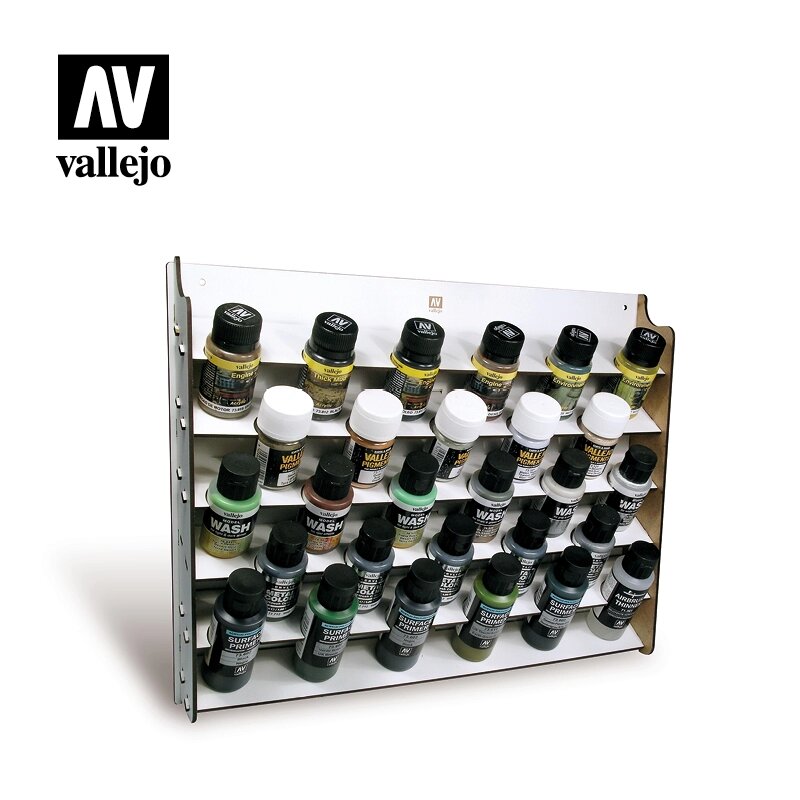 Настінний дисплей для хімії Vallejo 35-60мл. VALLEJO 26009 від компанії Хоббінет - збірні моделі - фото 1