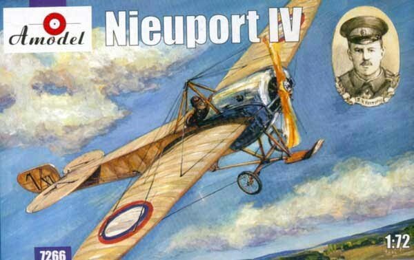 Nieuport IV Винищувач-біплан ВПС Британії. 1/72 AMODEL 7266 від компанії Хоббінет - збірні моделі - фото 1