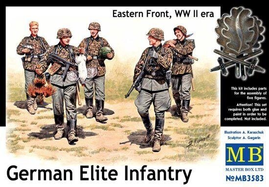 Німецька елітна піхота, Східний Фронт, період Другої світової війни. 1/35 MASTER BOX 3583 від компанії Хоббінет - збірні моделі - фото 1