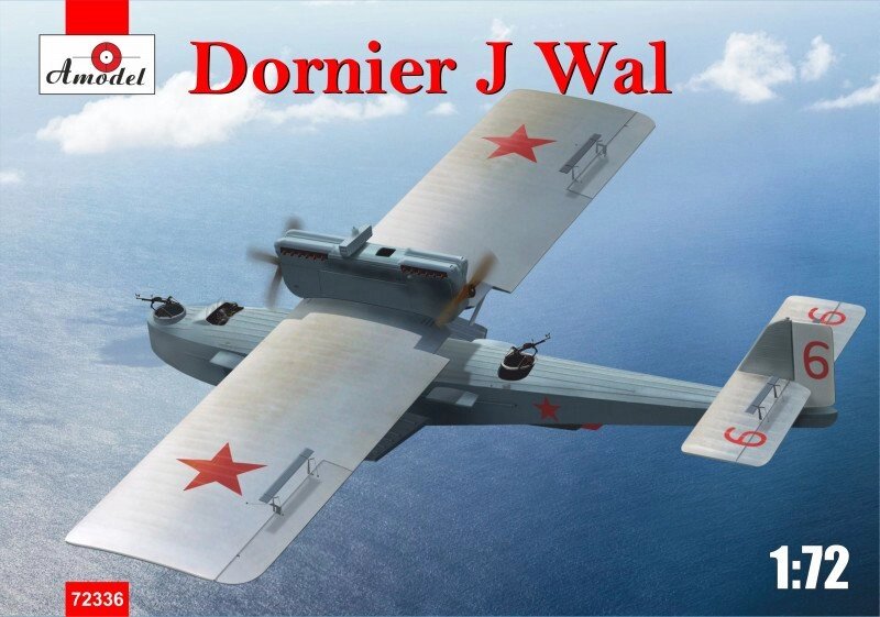 Німецька літаючий човен Dornier J Wal. 1/72 AMODEL 72336 від компанії Хоббінет - збірні моделі - фото 1