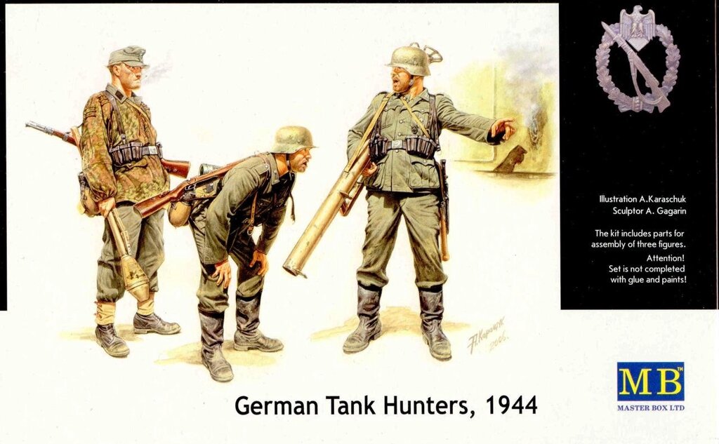 Німецькі мисливці за танками 1944. 1/35 MASTER BOX 3515 від компанії Хоббінет - збірні моделі - фото 1