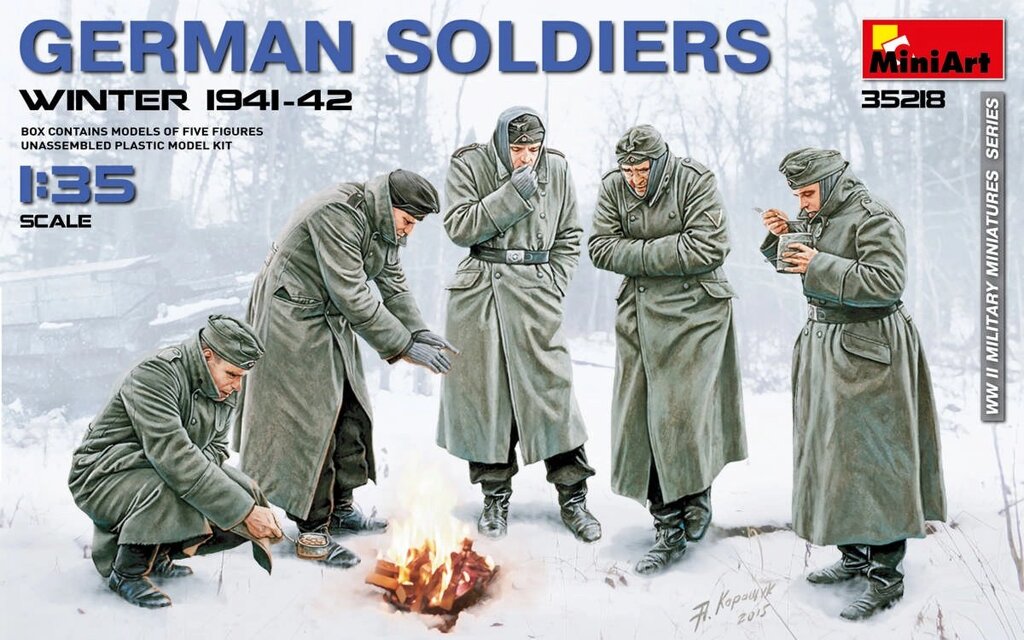 Німецькі солдати, зима 1941-1942 р 1/35 MINIART 35218 від компанії Хоббінет - збірні моделі - фото 1