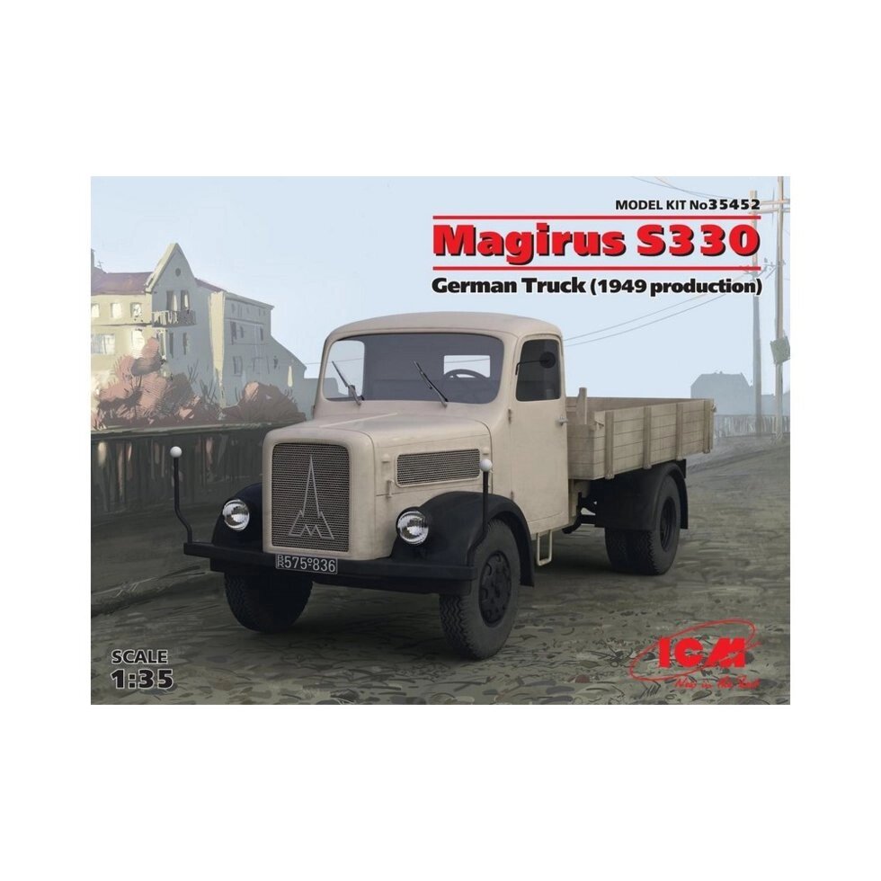 Німецький вантажний автомобіль Magirus S330 (виробництва 1949 г.). 1/35 ICM 35452 від компанії Хоббінет - збірні моделі - фото 1