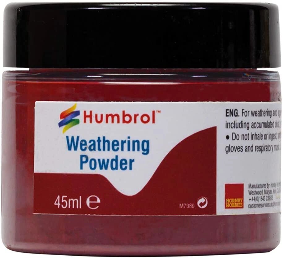 Оксид заліза, сухий пігмент для збірних пластикових моделей. 45 мл. HUMBROL AV0016 від компанії Хоббінет - збірні моделі - фото 1