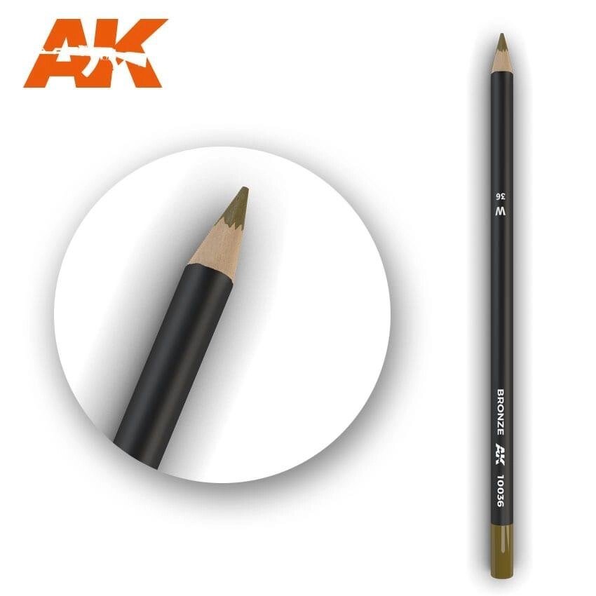 Олівець для ефектів Бронза 17см. AK-INTERACTIVE AK10036 від компанії Хоббінет - збірні моделі - фото 1