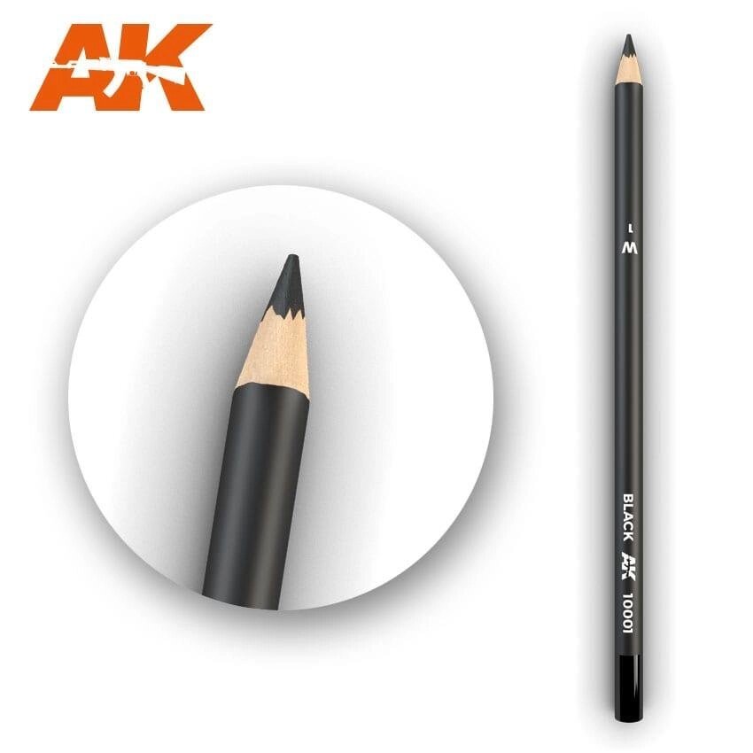 Олівець для ефектів чорний 17 см. AK-INTERACTIVE AK10001 від компанії Хоббінет - збірні моделі - фото 1