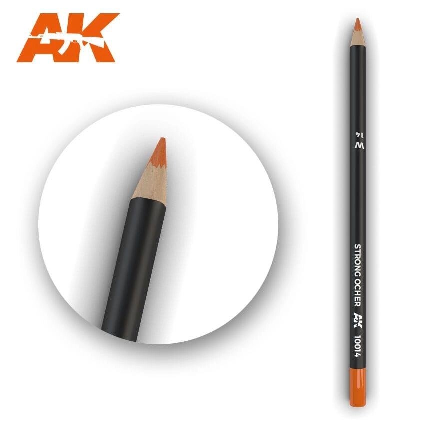 Олівець для ефектів насичена охра 17 см. AK-INTERACTIVE AK10014 від компанії Хоббінет - збірні моделі - фото 1