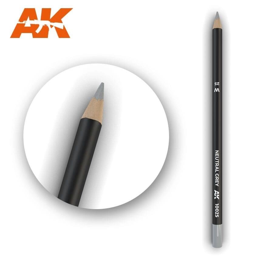 Олівець для ефектів нейтральний сірий 17см. AK-INTERACTIVE AK10025 від компанії Хоббінет - збірні моделі - фото 1
