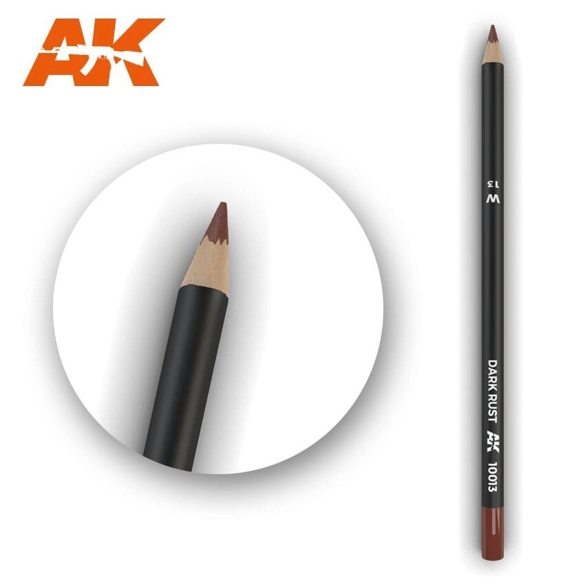 Олівець для ефектів темна іржа 17 см. AK-INTERACTIVE AK10013 від компанії Хоббінет - збірні моделі - фото 1