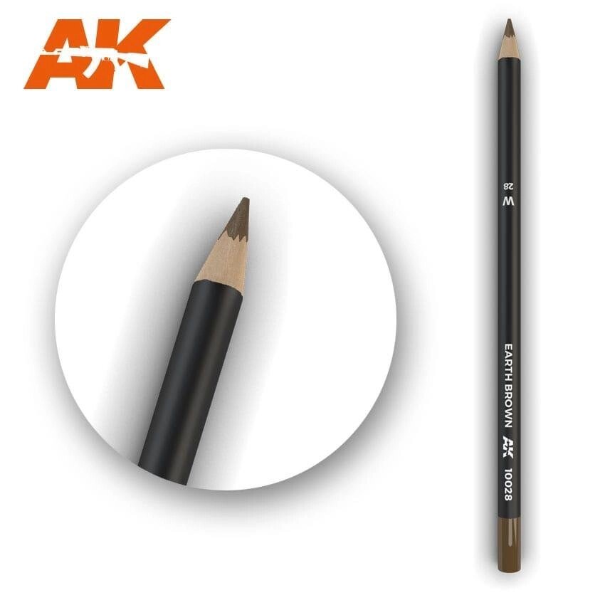 Олівець для ефектів темно коричневий 17см. AK-INTERACTIVE AK10028 від компанії Хоббінет - збірні моделі - фото 1