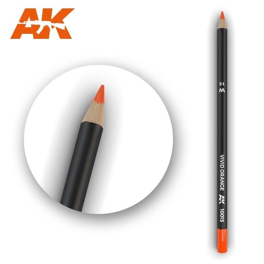 Олівець для ефектів яскравий апельсин 17 см. AK-INTERACTIVE AK10015 від компанії Хоббінет - збірні моделі - фото 1