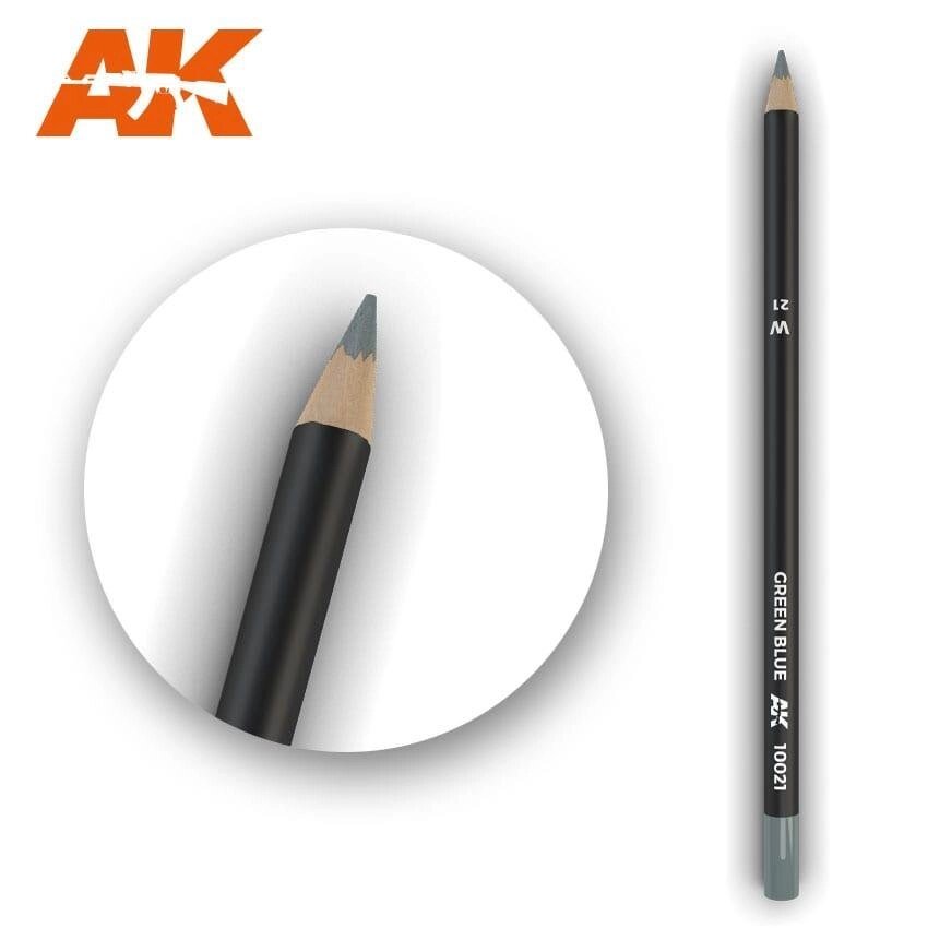 Олівець для ефектів зелено-блакитний 17 см. AK-INTERACTIVE AK10021 від компанії Хоббінет - збірні моделі - фото 1