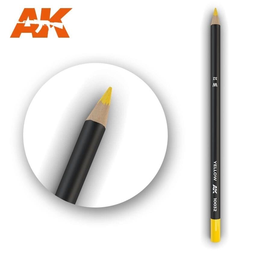 Олівець для ефектів жовтий 17см. AK-INTERACTIVE AK10032 від компанії Хоббінет - збірні моделі - фото 1