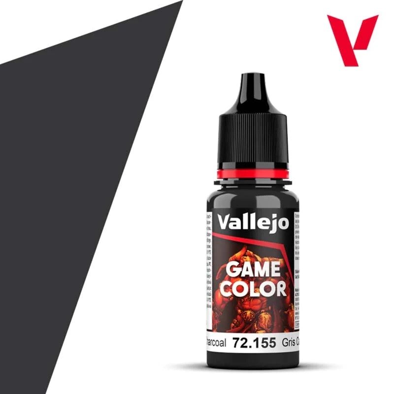 Opaque Heavy Charcoal. Фарба водорозчинна акрилова 17 мл. VALLEJO Game Color 72155 від компанії Хоббінет - збірні моделі - фото 1