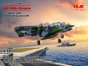 OV-10D+ Bronco. Збірна модель літака у масштабі 1/72. ICM 72186