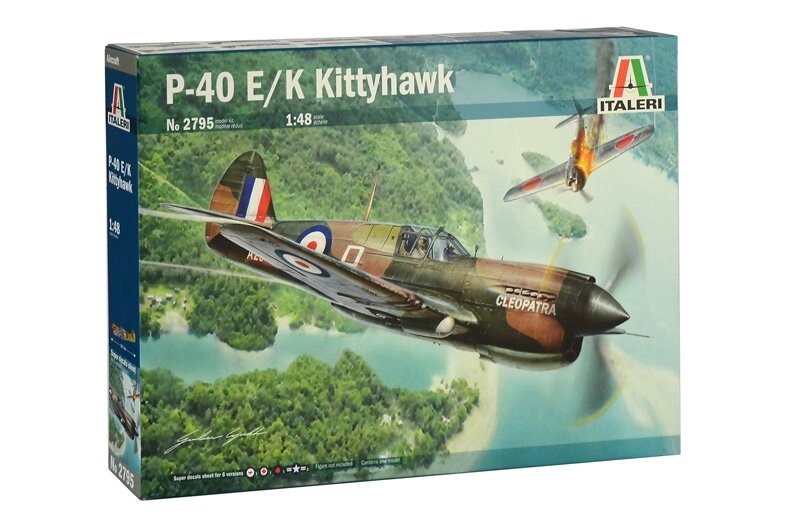 P-40 E / K KITTYHAWK. Збірна модель літака в масштабі 1/48. ITALERI 2795 від компанії Хоббінет - збірні моделі - фото 1