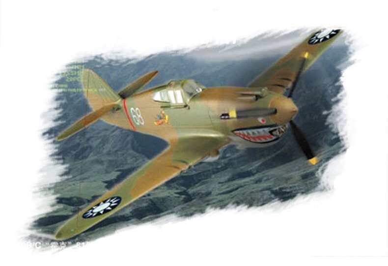 P-40B / C Hawk-81. Збірна модель в масштабі 1/72. HOBBY BOSS 80209 від компанії Хоббінет - збірні моделі - фото 1