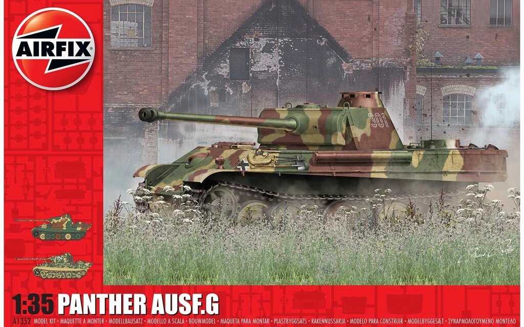Panther G. Збірна модель німецького танка в масштабі 1/35. AIRFIX A1352 від компанії Хоббінет - збірні моделі - фото 1