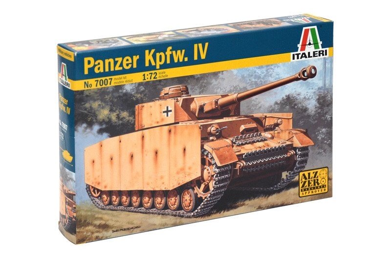 PANZER KPFW. IV Збірна модель німецького танка. 1/72 ITALERI 7007 від компанії Хоббінет - збірні моделі - фото 1