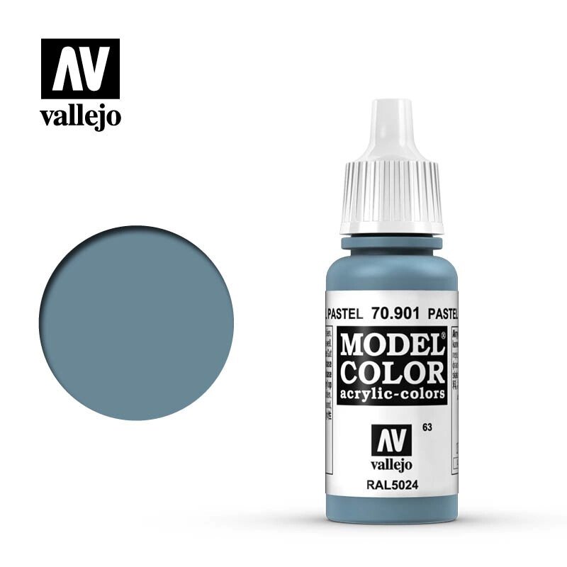 Пастельно-синій. Акрилова фарба. 17 мл. VALLEJO MODEL COLOR 70901 від компанії Хоббінет - збірні моделі - фото 1