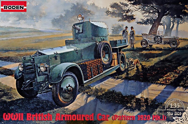 Pattern 1920 Mk. I. Збірна модель британського бронеавтомобіля в масштабі 1/35. RODEN 801 від компанії Хоббінет - збірні моделі - фото 1