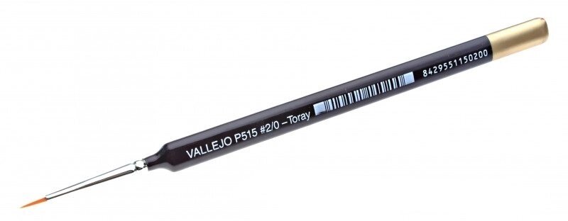 Пензель круглий №2 / 0 (трикутна ручка). VALLEJO P15020 від компанії Хоббінет - збірні моделі - фото 1
